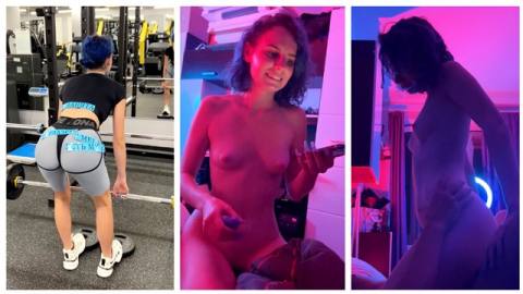 Спортивная телка в любительском сексе
