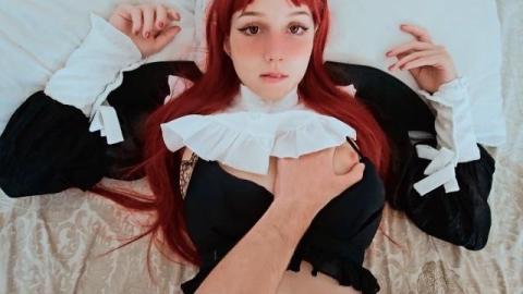 Рыженькая грудастая девка отлично жарится